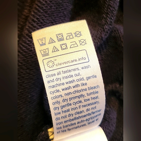 Tommy Hilfiger XXL Dark Navy Blue Hoodie, 1/2 Zipper Closure, %100 Cotton - Picture 9 of 9